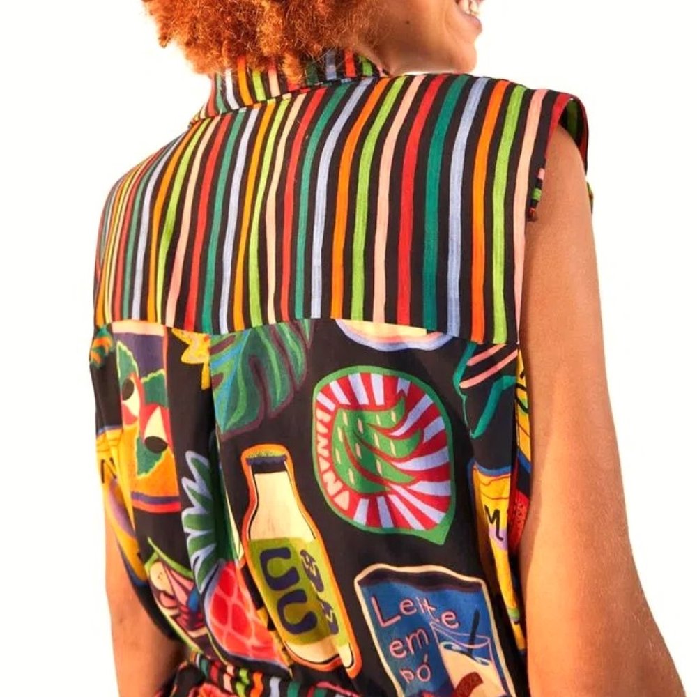 FARM Rio Brasil Collectibles Printed Jumpsuit - Picture 7 of 16